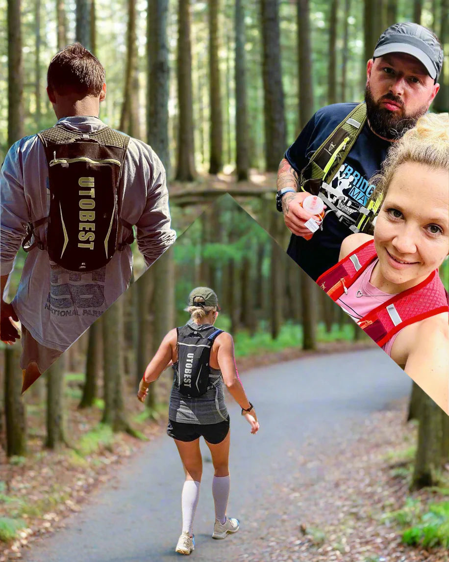 Hydration Rygsæk Vest til Løb | 1,5L Vandbeholder til Vandre- og Cykelture - Hydriz