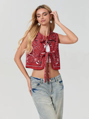Y2k Bandana Streetwear Vest - Oriana