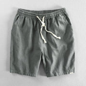 Åndbare Strandshorts i Hør i Slikfarver til Mænd - Matny