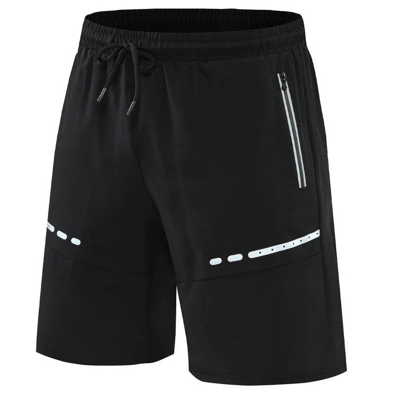 Træningsshorts til Mænd med Lynlåslommer | Slim Pasform Fitness Løbe- og Sommershorts - Evaldo