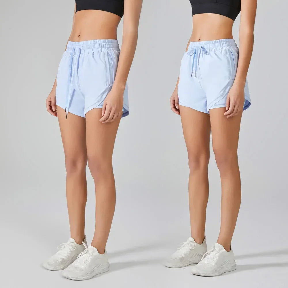 2-i-1 Løbeshorts til Kvinder, Yoga og Fitness - Sitha