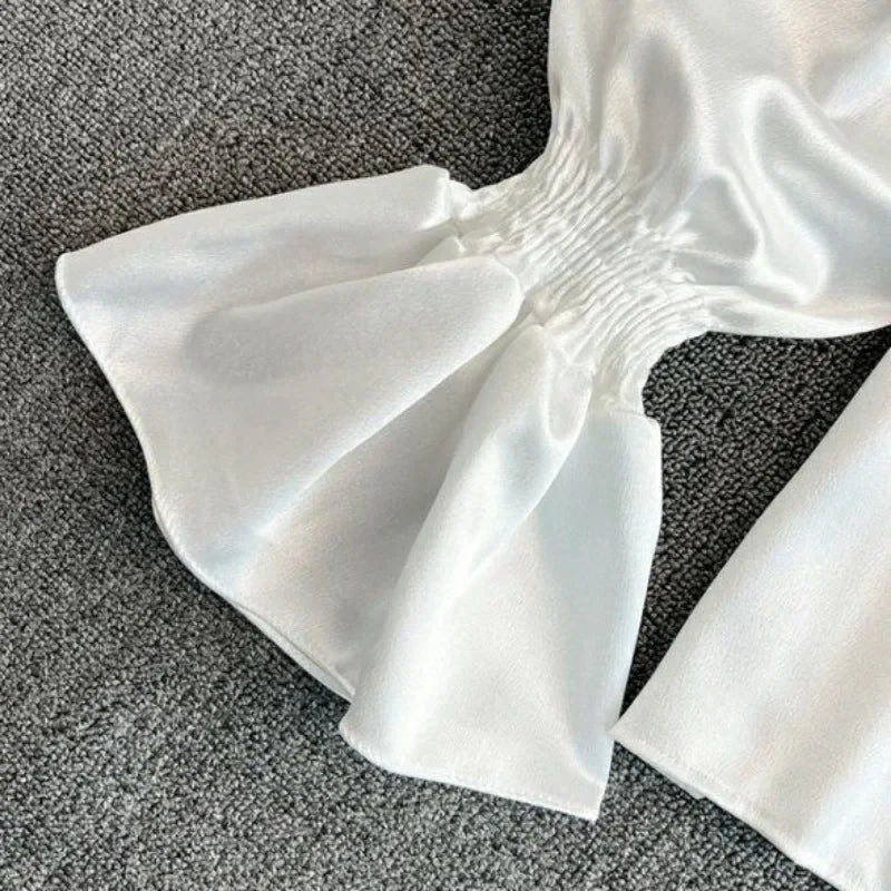 Kvinder Vintage Satin Bluse | Formel & Business Mode - Josinet