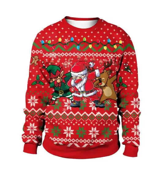 Julemanden og nisser julesweater til mænd og kvinder - Johanne
