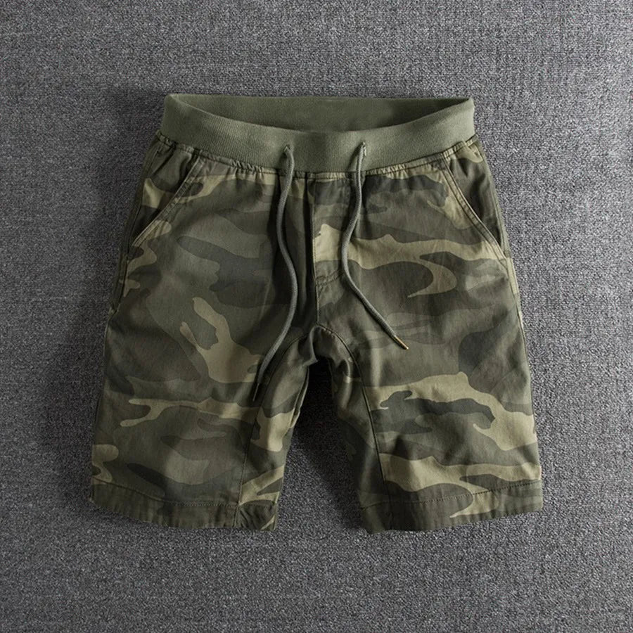 Camo elastiske talje sommershorts til mænd - Miru