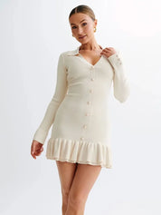 Strik Bandage Mini Sommerkjole - Virina