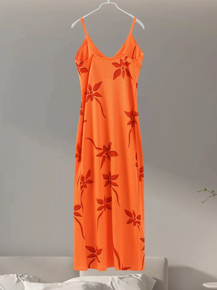 Lang Kjole med Jacquard-broderi til Kvinder – Elegant & Stilfuld - Ellenea