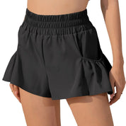 Sportsshorts til Kvinder med Flæser og Lommer | Yoga, Fitness, Fitnesscenter, Pilates - Casla
