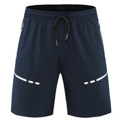 Træningsshorts til Mænd med Lynlåslommer | Slim Pasform Fitness Løbe- og Sommershorts - Evaldo