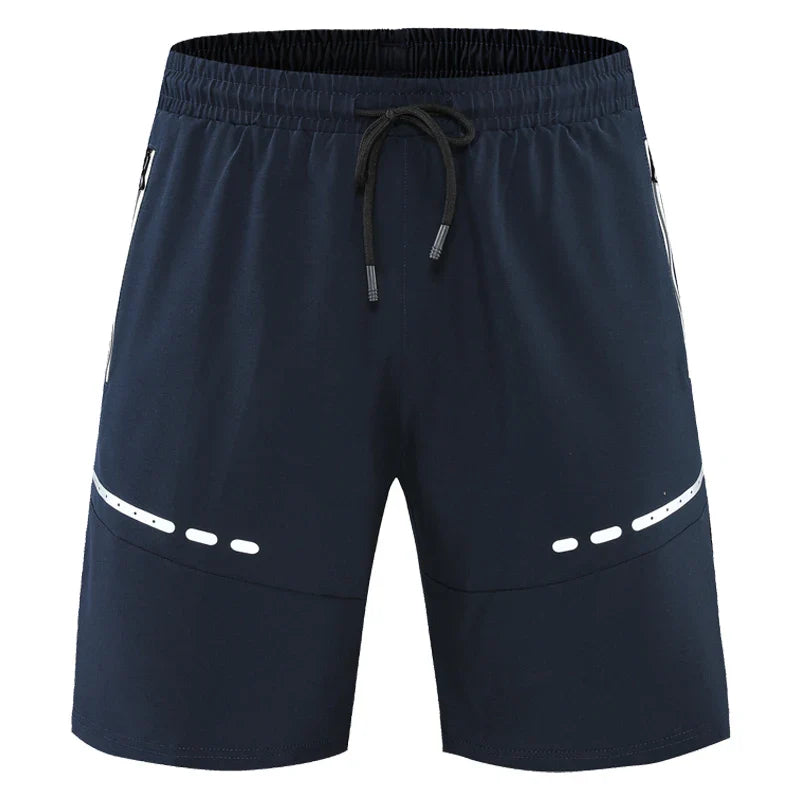 Træningsshorts til Mænd med Lynlåslommer | Slim Pasform Fitness Løbe- og Sommershorts - Evaldo