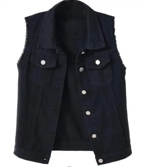 Ærmeløs denimvest til kvinder i lyse farver | Forårs kollektion - Khanda