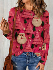 Vinter moderigtigt juletrøje med all-over print - Sultana