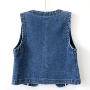 Casual denimvest til kvinder - Jajana