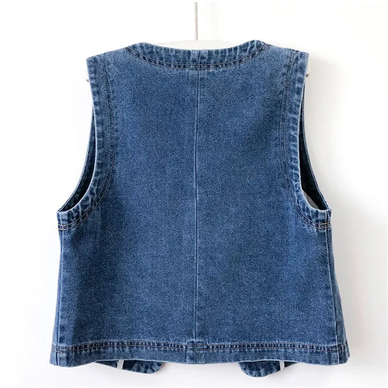 Casual denimvest til kvinder - Jajana