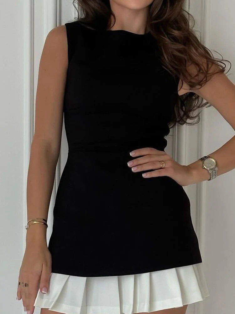 Høj Talje High Street Mini Kjole – Business Casual & Trendy Look - Sezina