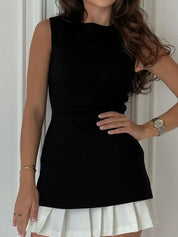 Høj Talje High Street Mini Kjole – Business Casual & Trendy Look - Sezina