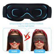 Sleeppro | UltraComfort 3D-søvnmaske: Perfekt mørke
