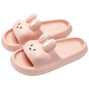 Unisex Kaninpolstrede Badetøfler - Piper