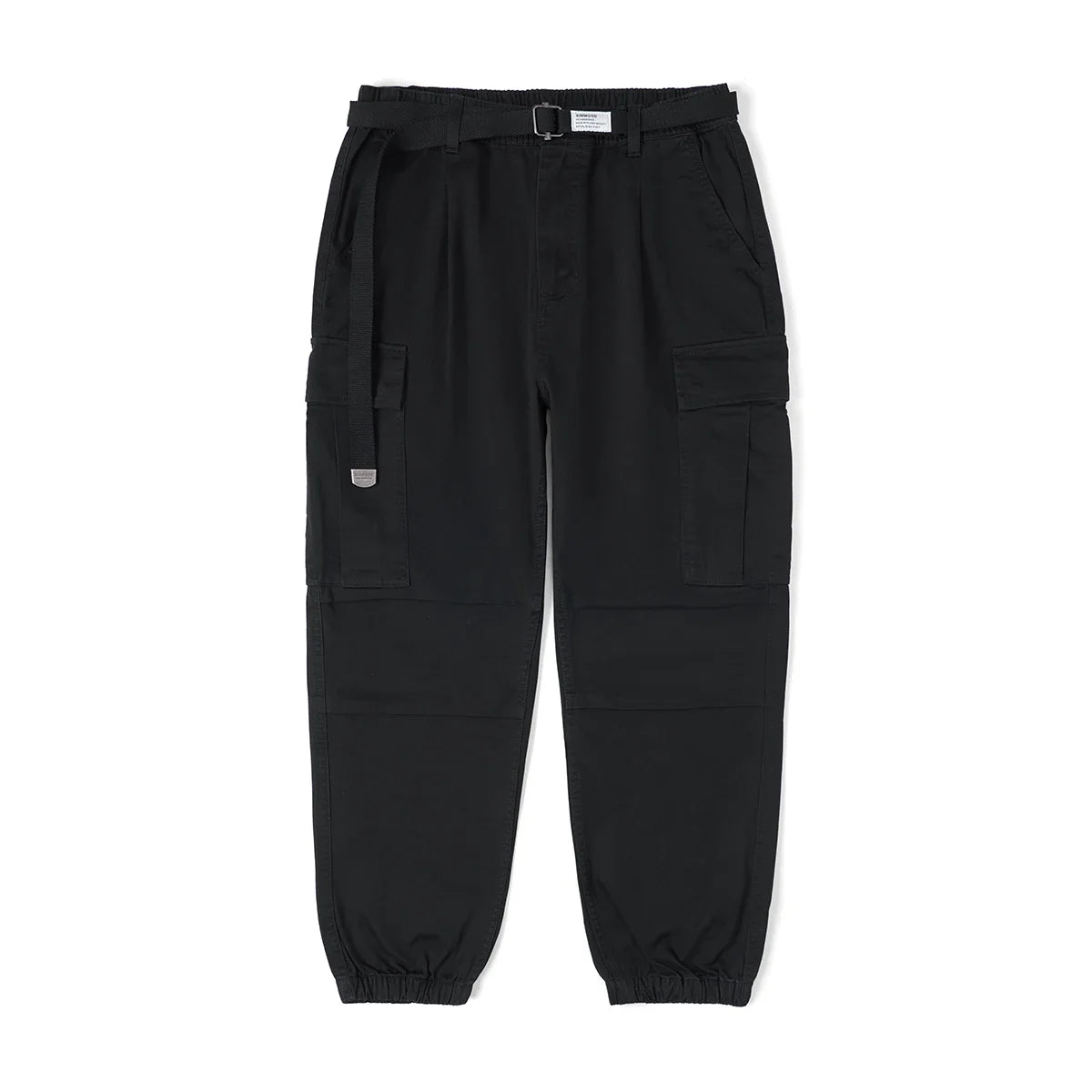 Mænds ren Bomuld Løse Tilspidsede Cargobukser | Streetwear Stil - Kenni