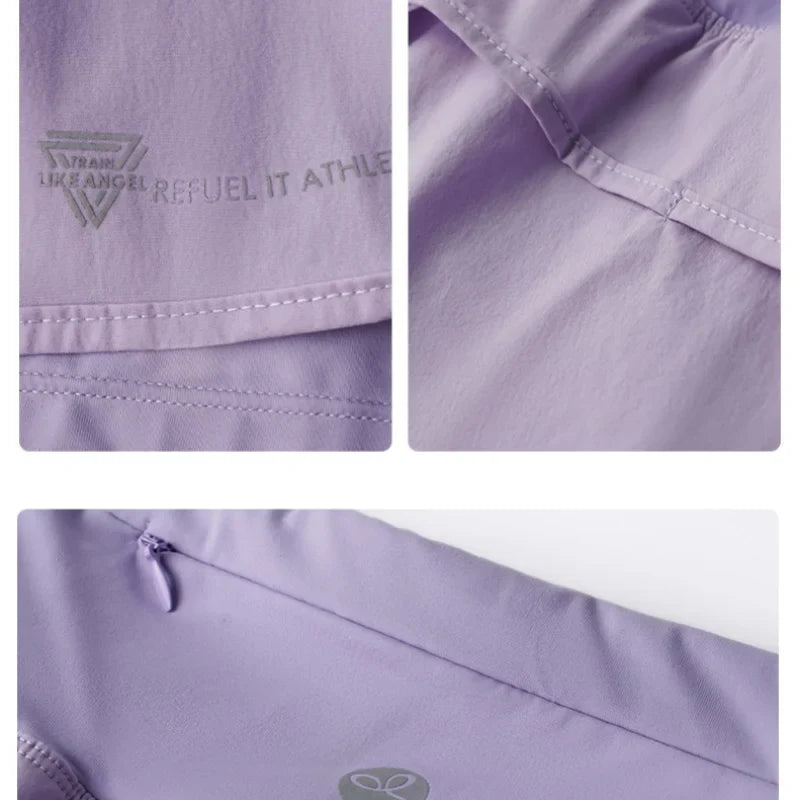 Yogashorts til Kvinder med Lommer - 2-i-1 Funktion - Hillary
