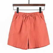 Casual Højtaljede Hørshorts til Kvinder - Shaya