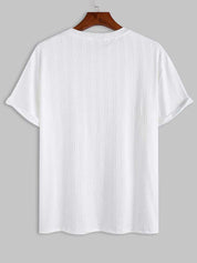 Gaban | Struktureret hvid T-shirt til mænd
