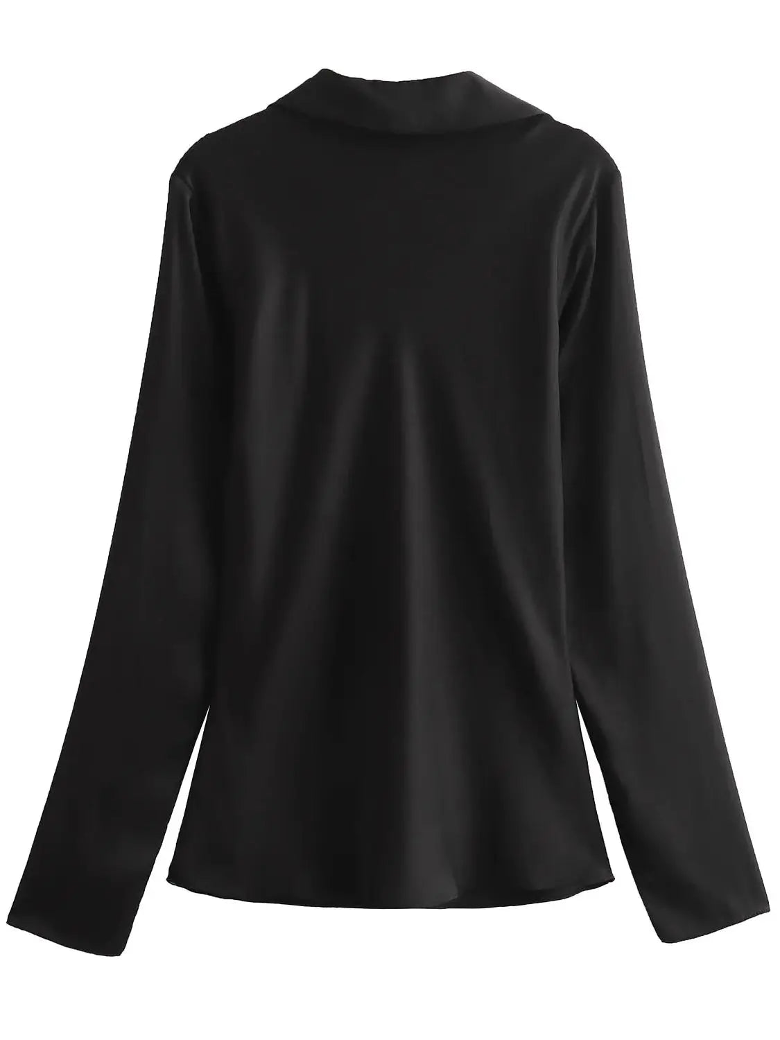 Elegant Damebluse Lavet af Satinsilkestof | Business-og Aftentøj - Tehila