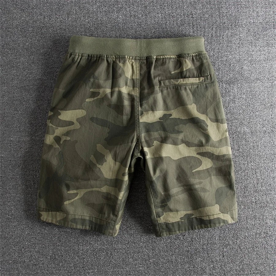 Camo elastiske talje sommershorts til mænd - Miru