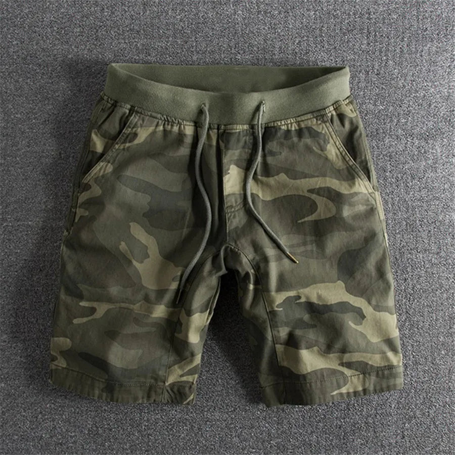 Camo elastiske talje sommershorts til mænd - Miru