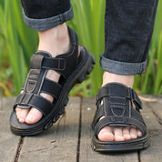 Sommersandaler med åben tårem til mænd - Michono