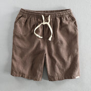 Åndbare Strandshorts i Hør i Slikfarver til Mænd - Matny