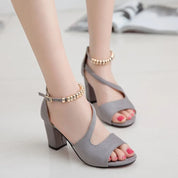Stilfulde Beaded Romersk Inspirerede Trendy Kvinder Sandaler - Trashai
