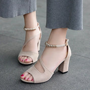 Stilfulde Beaded Romersk Inspirerede Trendy Kvinder Sandaler - Trashai