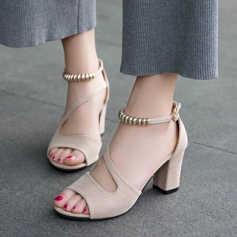Stilfulde Beaded Romersk Inspirerede Trendy Kvinder Sandaler - Trashai