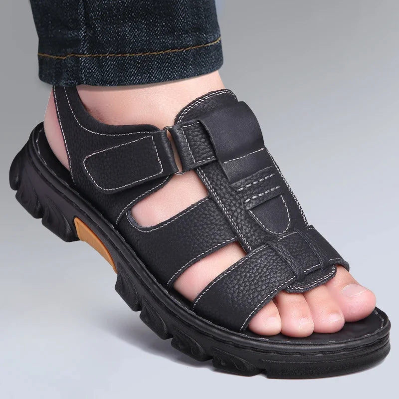 Sommersandaler med åben tårem til mænd - Michono