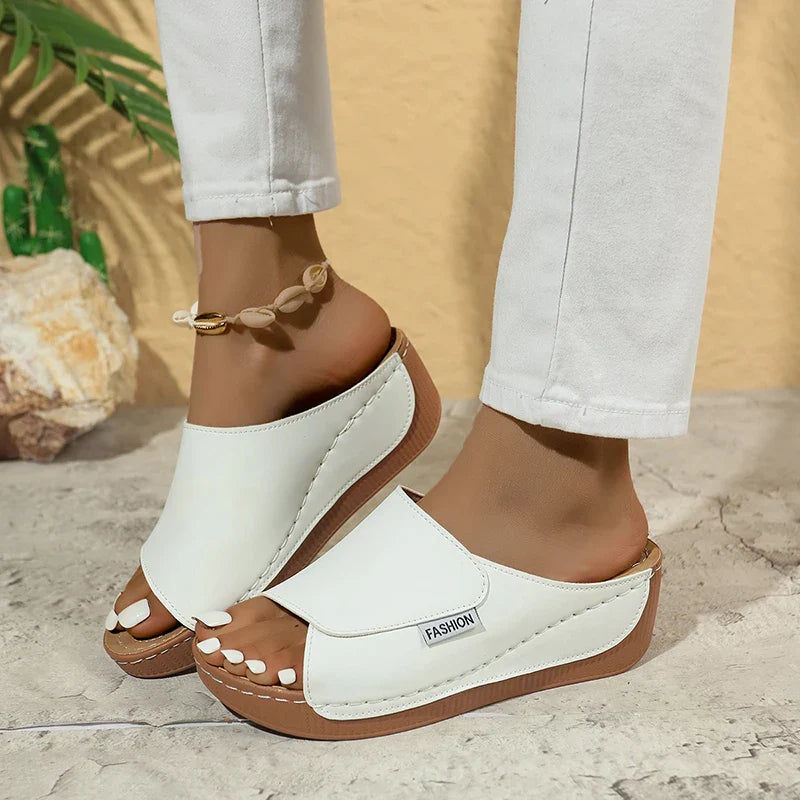 Peep Toe Platform Kile Sandaler - Ivannaz