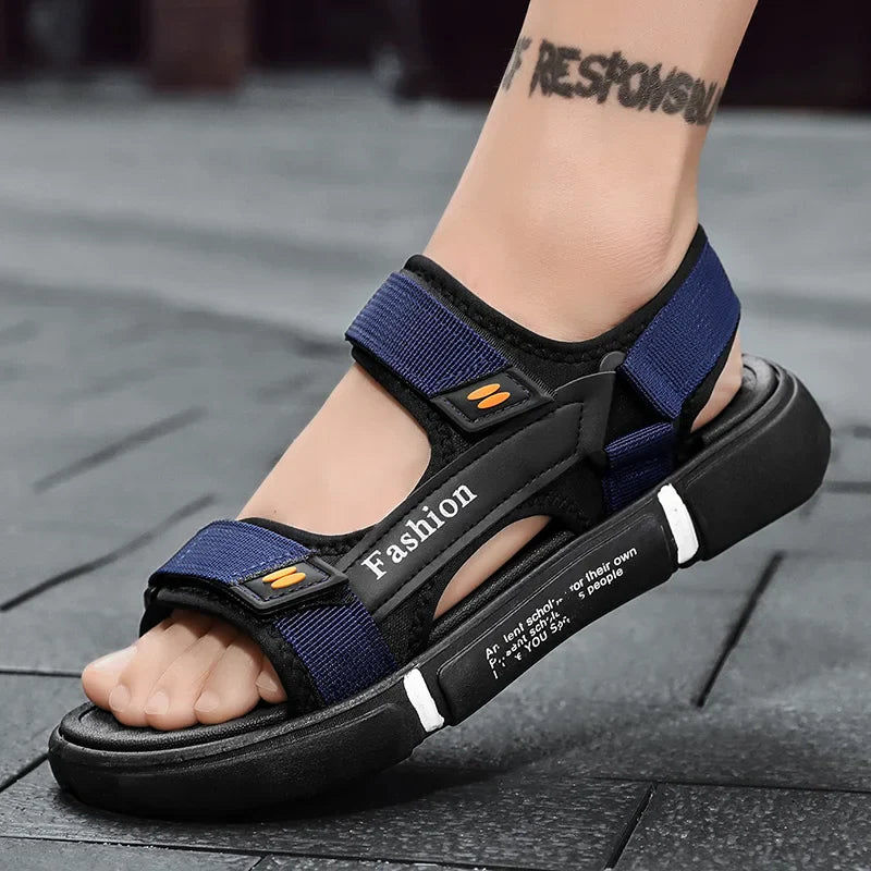 Åben tå Justerbare sandaler med rem til mænd - Uldren
