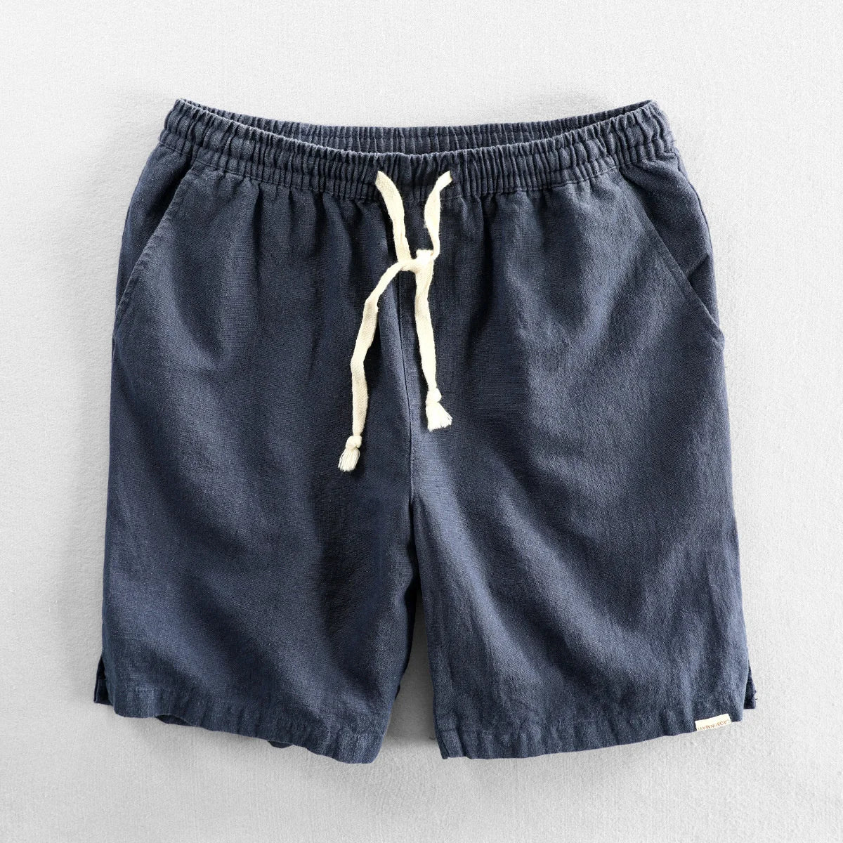 Åndbare Strandshorts i Hør i Slikfarver til Mænd - Matny