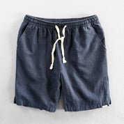 Åndbare Strandshorts i Hør i Slikfarver til Mænd - Matny