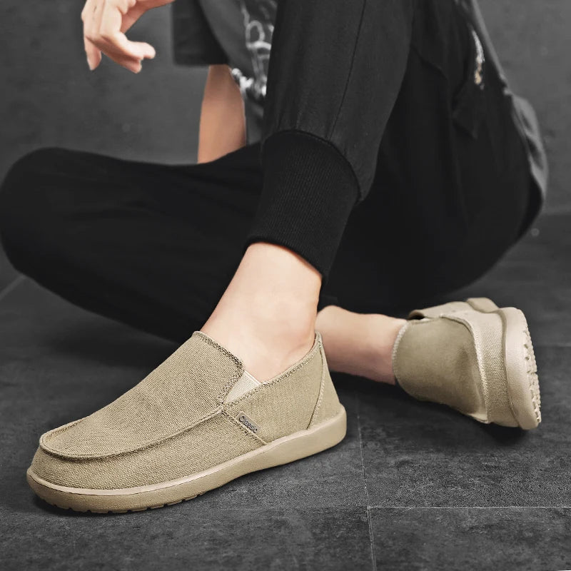 Åndbare Herrelærredssneakers til Forår og Sommer - Shoon