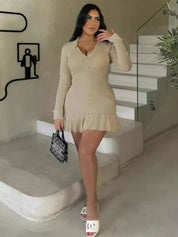 Strik Bandage Mini Sommerkjole - Virina