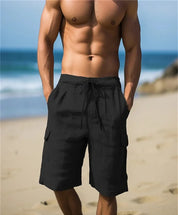 Letvægts Strandshorts i Hør med Sidelommer | Sommer | Forår - Honolu