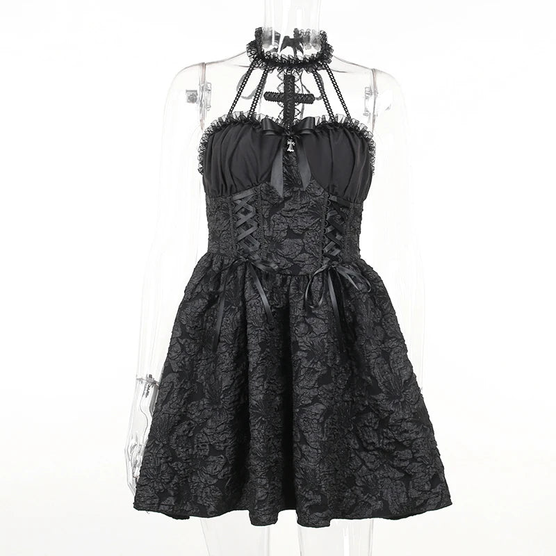 Gotiske kjoler Elegant Grunge - Rosy