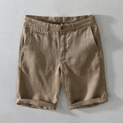 Mænds Linnedshorts med Mellemtalje | Sommer | Forår - Carco
