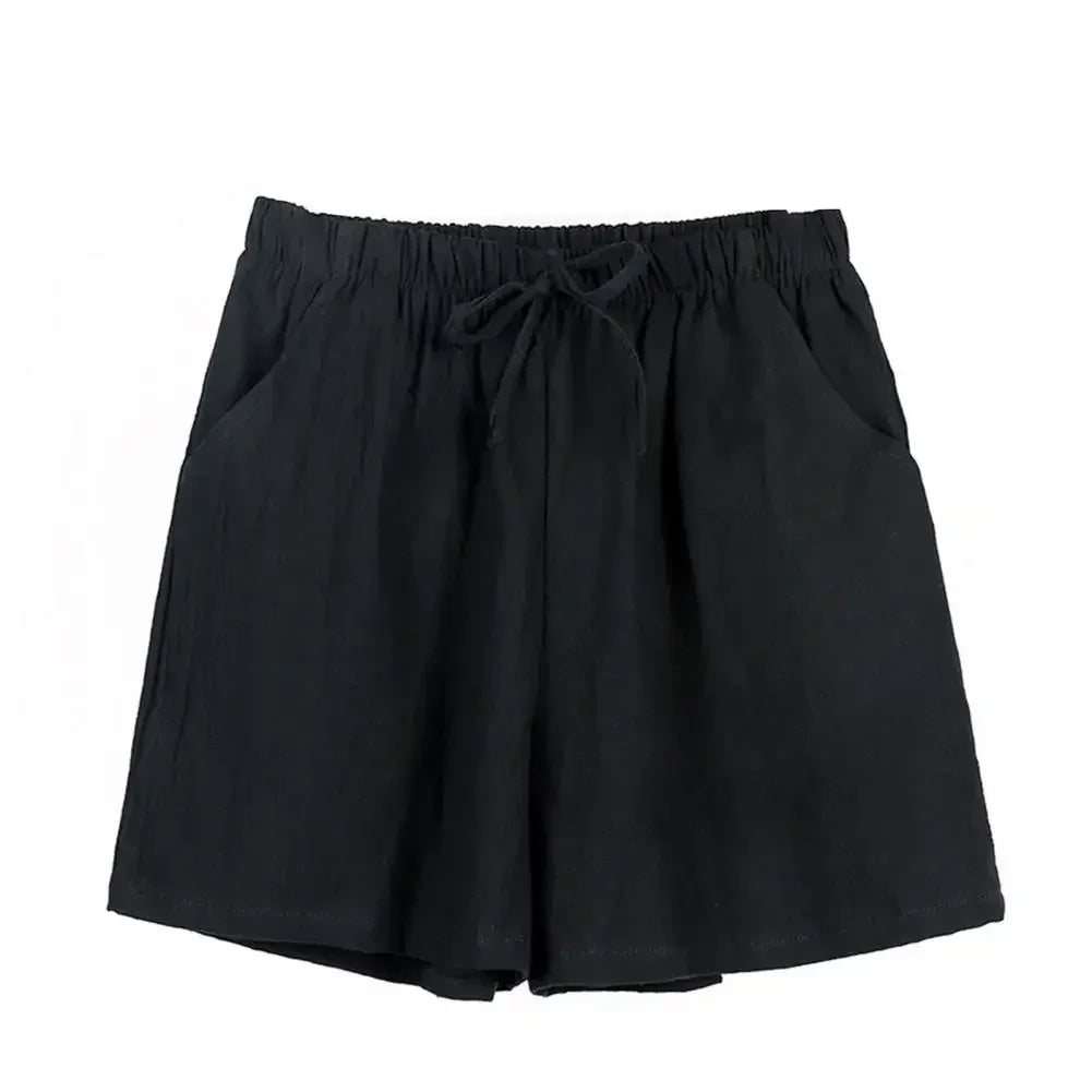 Højtaljet Bomuldshør Sportsshorts | Sommer | Forår - Javina
