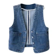 Casual denimvest til kvinder - Jajana