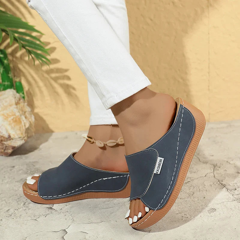 Peep Toe Platform Kile Sandaler - Ivannaz