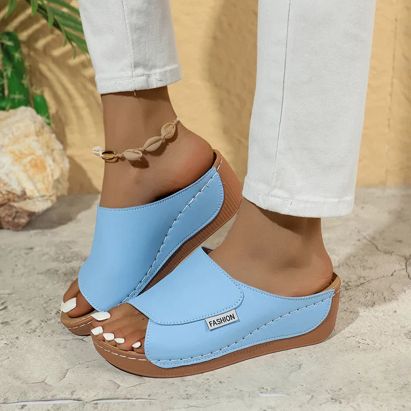 Peep Toe Platform Kile Sandaler - Ivannaz