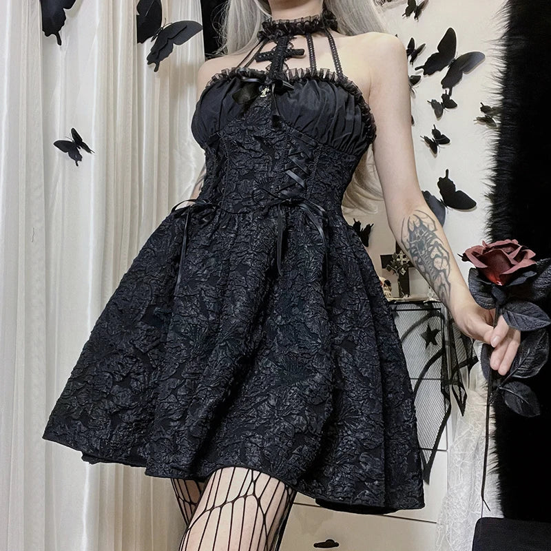 Gotiske kjoler Elegant Grunge - Rosy