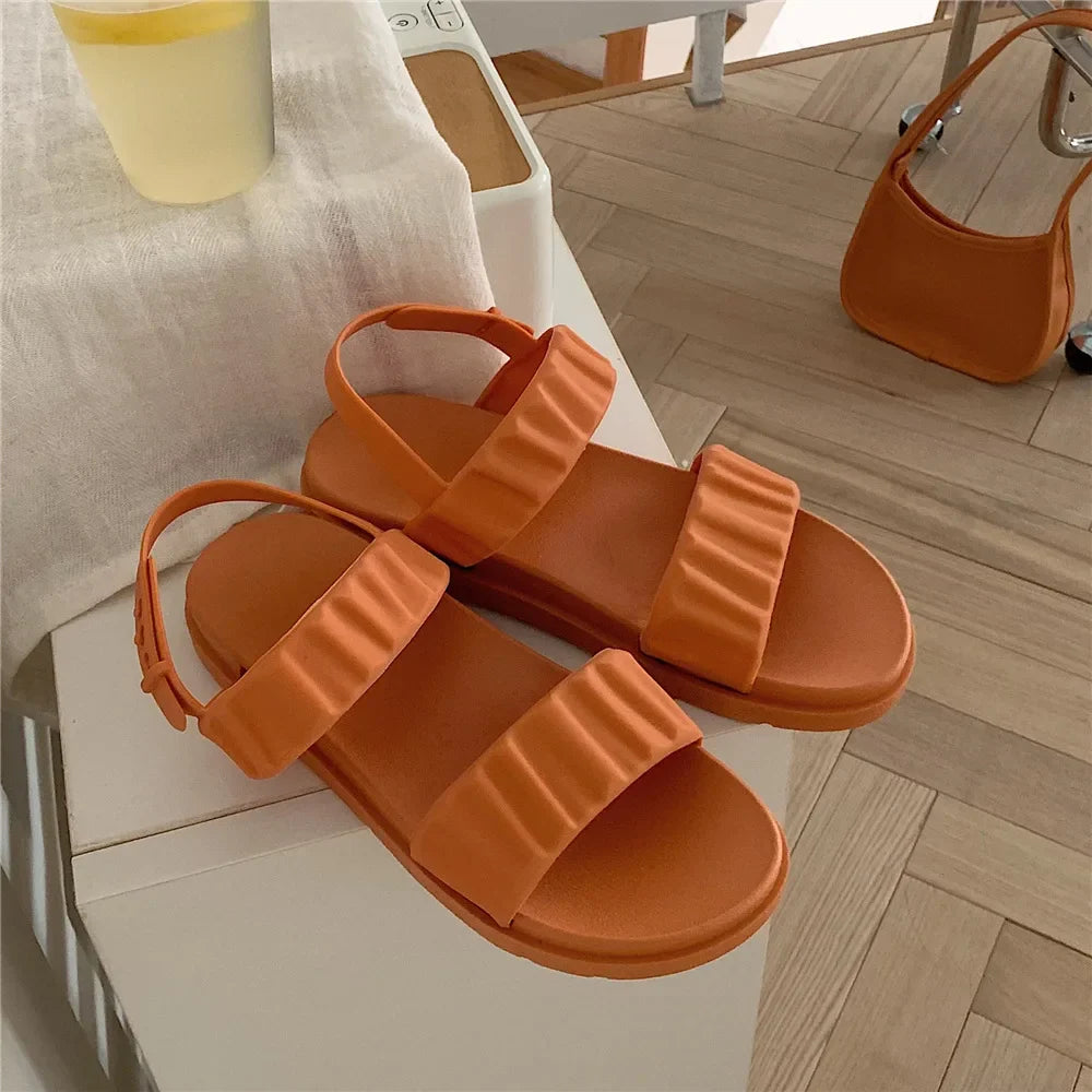 Platform Strandsandaler i Koreansk Stil - Kassidi