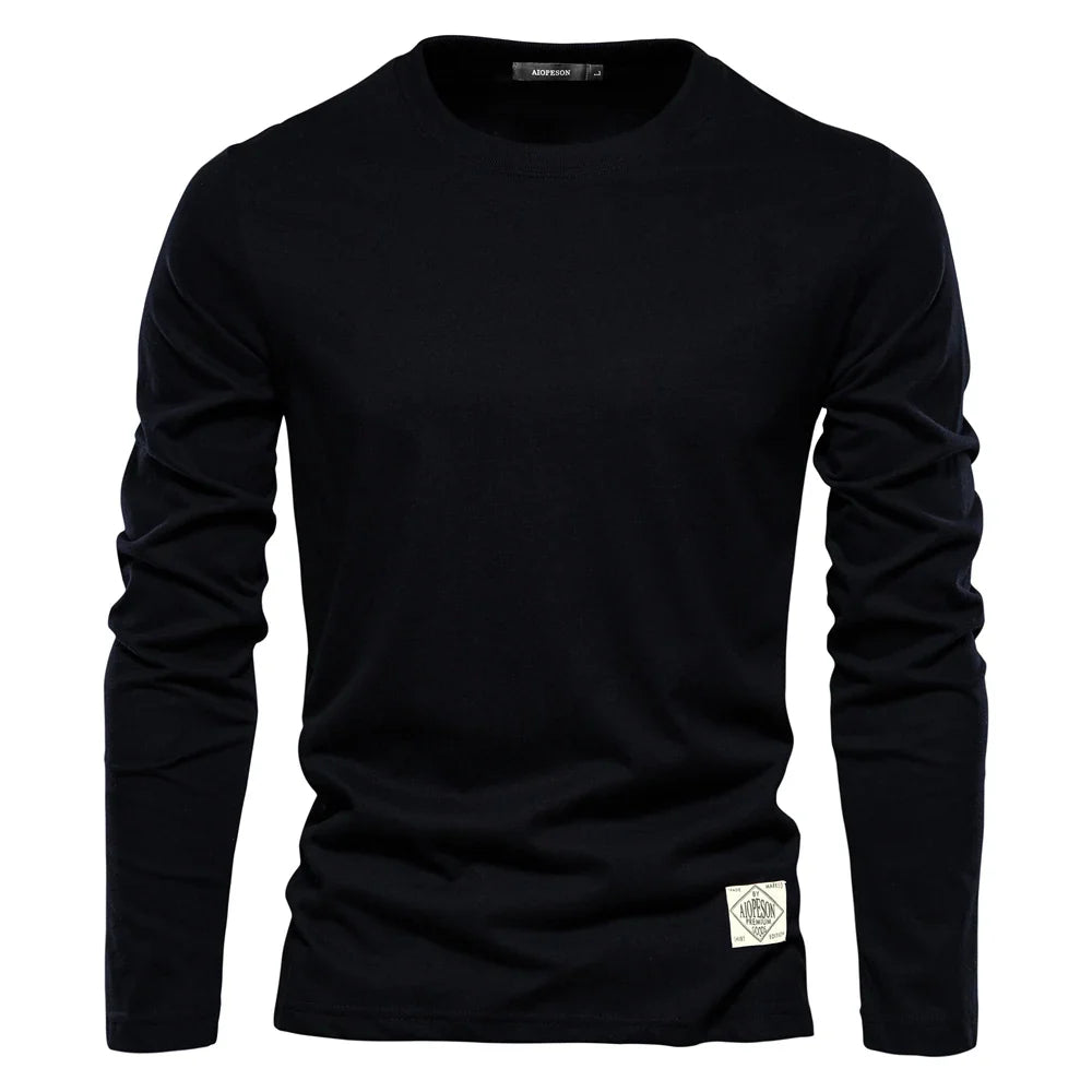 Langærmet top - Azul
